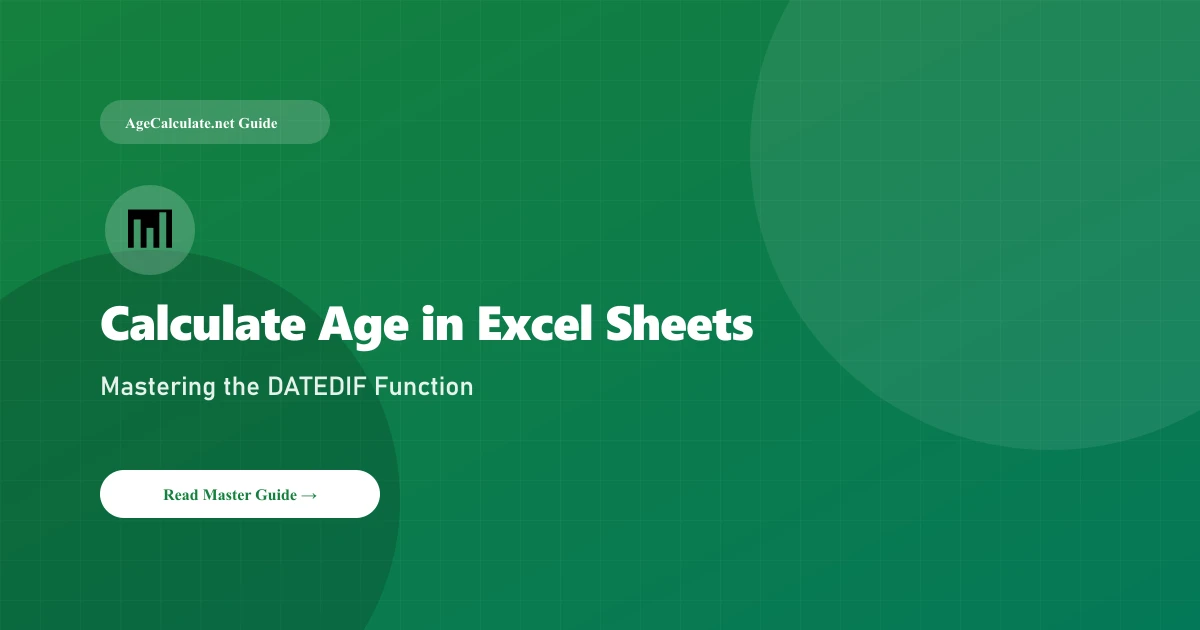 How to Calculate Age in Excel & Google Sheets Using DATEDIF