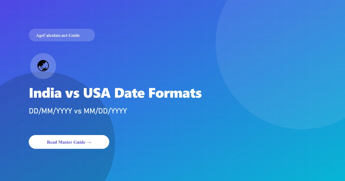 India vs USA Date Formats: Why DD/MM/YYYY and MM/DD/YYYY Matter