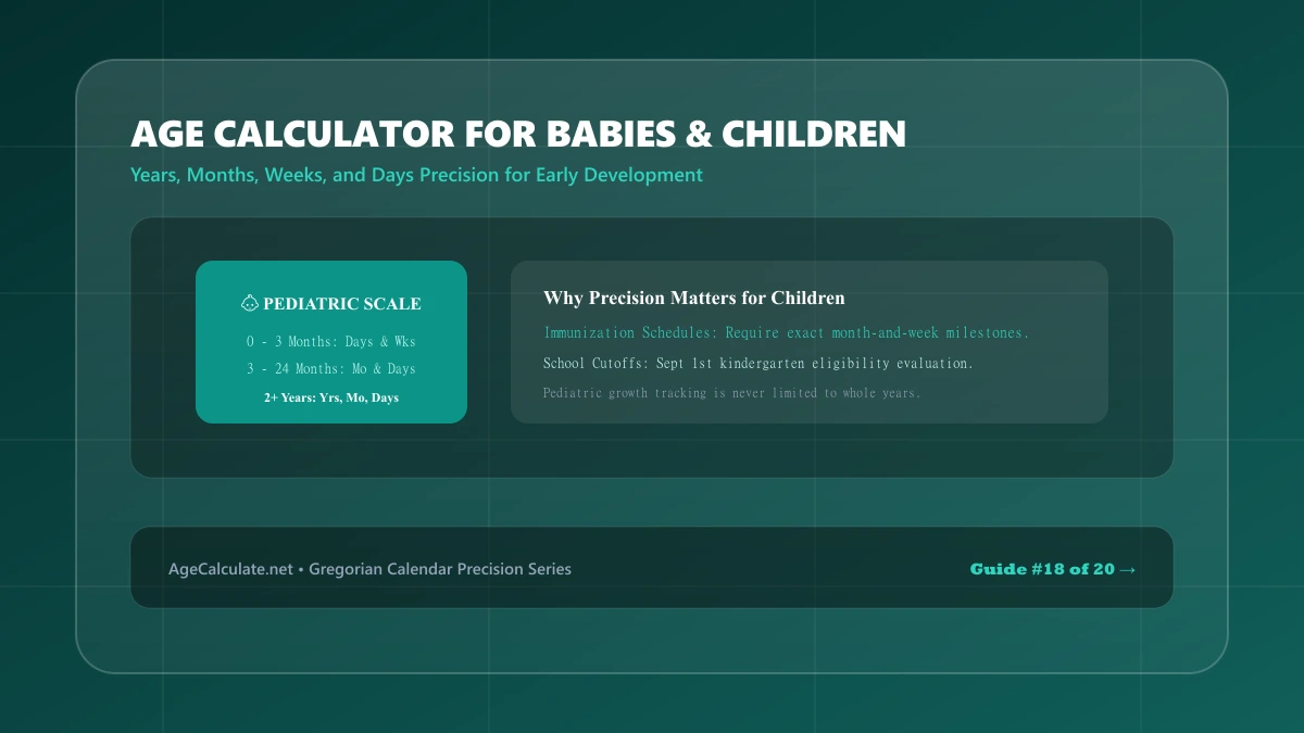 Age Calculator for Babies and Children: Years, Months, Weeks, and Days