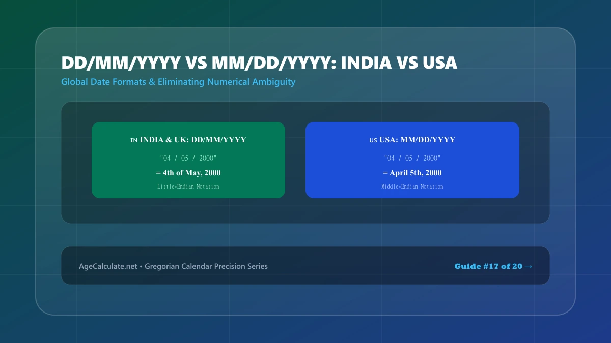 DD/MM/YYYY vs MM/DD/YYYY: Date Formats in India and the USA